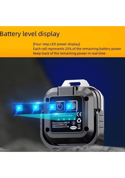 Edc Mini LED Iş Işığı 1200MAH Taşınabilir Şarj Edilebilir Manyetik Iş Işıkları Açık Hava Kampı Araba Onarımı Acil Durum (Yurt Dışından) fiyatları