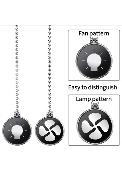 Tavan Fanı Çekme Zinciri Seti 8 Pcs Ampul ve Fan Deseni Çekme Zinciri Tavan Fan Zinciri Uzatma Bilyalı Fan Zinciri (Yurt Dışından) fiyatları