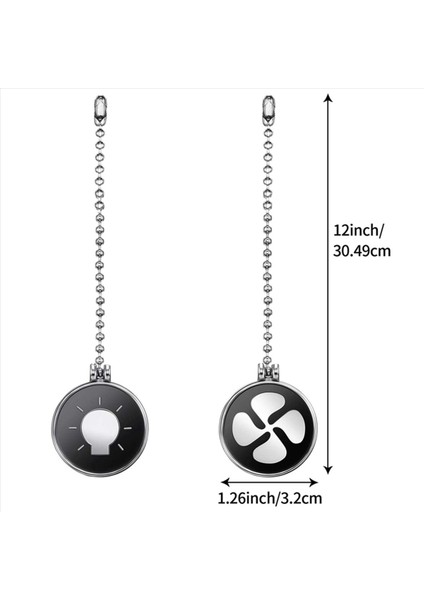 Tavan Fanı Çekme Zinciri Seti 8 Pcs Ampul ve Fan Deseni Çekme Zinciri Tavan Fan Zinciri Uzatma Bilyalı Fan Zinciri (Yurt Dışından) modelleri