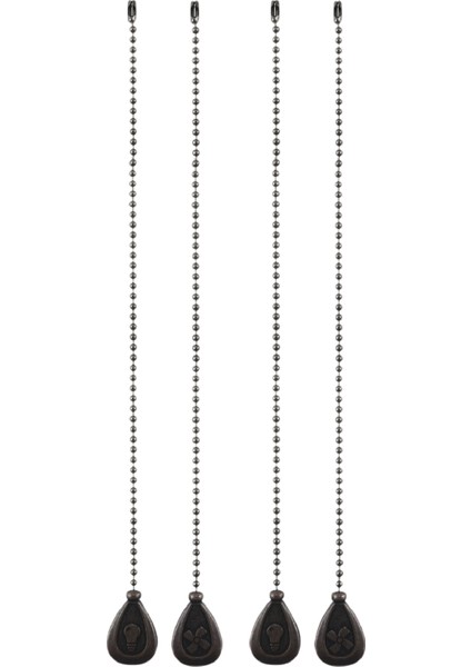 Tavan Fanı Çekme Zincirleri 4pcs Bronz Uzantı Fanı Lamba Çekme Zinciri Dekoratif Genişletici Süsleme Fan Zinciri Konnektörü (Yurt Dışından)