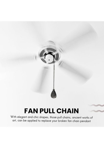 Tavan Fanı Çekme Zincirleri 4pcs Bronz Uzantı Fanı Lamba Çekme Zinciri Dekoratif Genişletici Süsleme Fan Zinciri Konnektörü (Yurt Dışından) modelleri