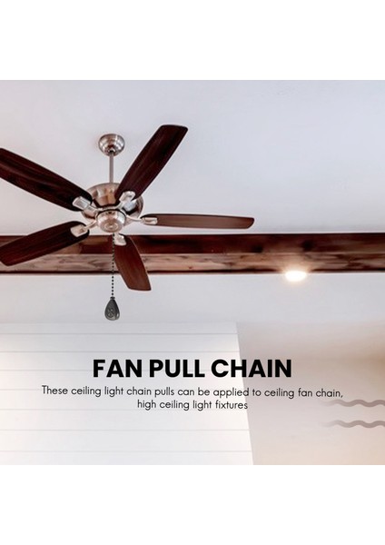 Tavan Fanı Çekme Zincirleri 4pcs Bronz Uzantı Fanı Lamba Çekme Zinciri Dekoratif Genişletici Süsleme Fan Zinciri Konnektörü (Yurt Dışından) fırsatları