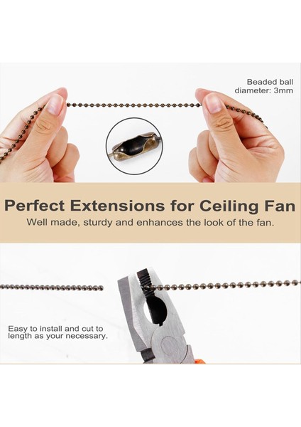 4 Paket Bronz Tavan Fanı Çekme Zinciri Uzantısı Klasik Damla Şeklinde Kolye Çekme Zincirleri Tavan Tanıtağı ve Işıkları (Yurt Dışından) indirimleri