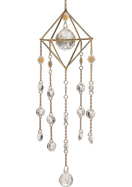 Sun Catcher Kristal-Yansıtıyor Güneş Işığı ve Projeleri Gökkuşağı Prizma Penceresi Asılı Kristal Yakalayıcı (Yurt Dışından)