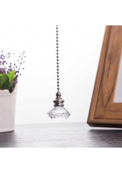 4 Adet Kristal Çekme Zincirleri Tavan Fan Zinciri Uzatma Fanı Çekme Zinciri Kolye 50 cm Tavan Fan Zinciri Genişletici Süsleme (Yurt Dışından) modelleri