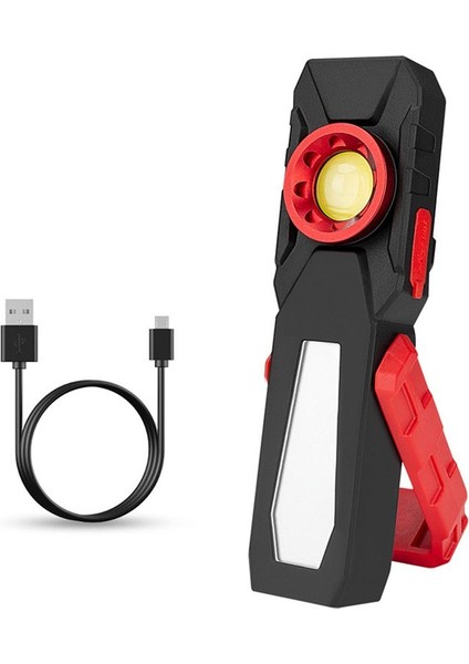 Güçlü Koçanı LED Iş Işığı USB Şarj Edilebilir Kamp Fenerleri Manyetik Iş Lambası Acil Durum Işık Uyarı Işığı (Yurt Dışından)