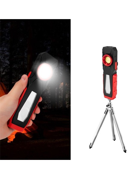 Güçlü Koçanı LED Iş Işığı USB Şarj Edilebilir Kamp Fenerleri Manyetik Iş Lambası Acil Durum Işık Uyarı Işığı (Yurt Dışından) fiyatları