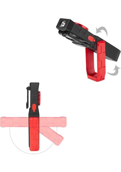 Güçlü Koçanı LED Iş Işığı USB Şarj Edilebilir Kamp Fenerleri Manyetik Iş Lambası Acil Durum Işık Uyarı Işığı (Yurt Dışından) modelleri