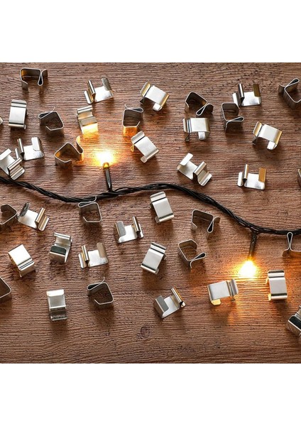 50PCS Dış Işıklar Asmak Için Oluk Klipler Dış Dışları Için Noel Işık Klipleri Hava Durumu Yumurtlama Oluk Klipler (Yurt Dışından)