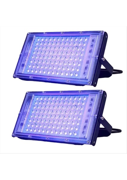 2 Pcs Uva Siyah Işık 220V-240V Siyah Işıklar IP65 Siyah Işık Aşaması Aydınlatma Gövde Boyası Için Siyah Işık 100W (Yurt Dışından)