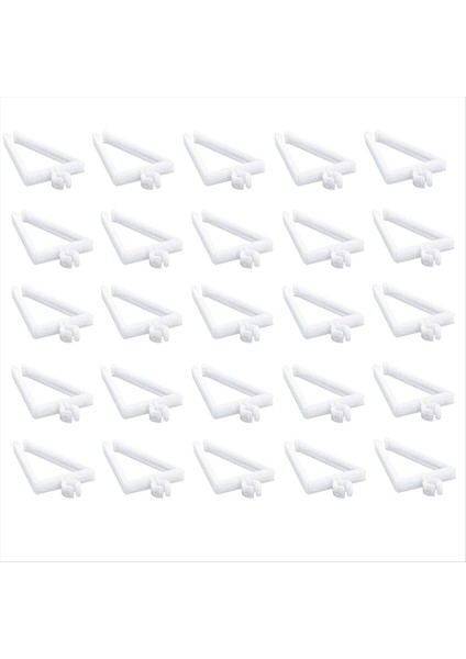 200PCS Noel Işık Klipler Oluk Işık Klipler Fasya Panoları Kil Karo Çatı Için Askı Noel Dekorasyon Çatı Oluğu (Yurt Dışından)