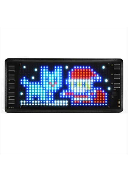 Deri Kasa Stili LED Araba Işareti Esnek Küçük Ekran LED Ifade Ekranı Pil Taşınabilir Ekran (Yurt Dışından)