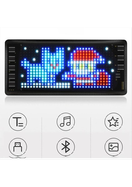 Deri Kasa Stili LED Araba Işareti Esnek Küçük Ekran LED Ifade Ekranı Pil Taşınabilir Ekran (Yurt Dışından) indirimleri