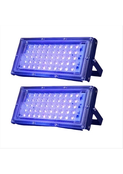 2 Pcs Uva Siyah Işık 220V Siyah Işıklar IP65 Siyah Işık Aşaması Aydınlatma Için Siyah Işık Ab Fişi 50W (Yurt Dışından)