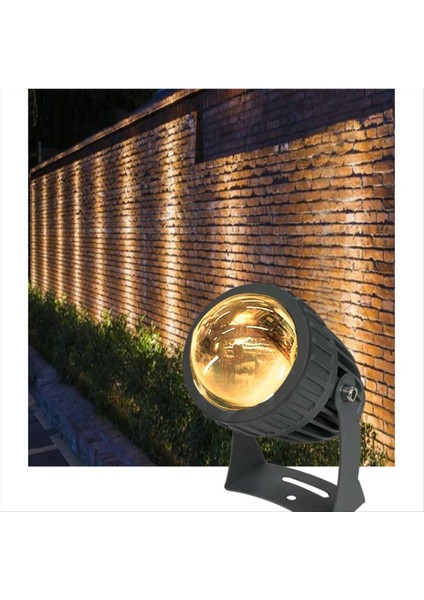Açık LED Bahçe Duvar Spotları 10W Peyzaj Aydınlatma AC220V IP65 Su Geçirmez Bir Işın Spot Işığı Sıcak Beyaz (Yurt Dışından)