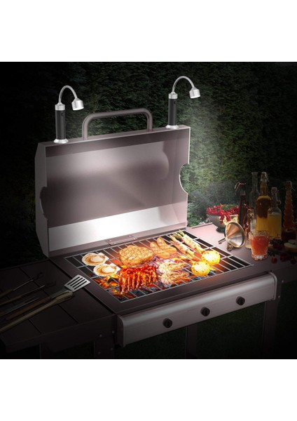 4 Paket Barbekü Izgara Işığı Manyetik 360 Derece Ayarlanabilir Barbekü Işık Hava Dayanıklı Açık Izgara Işıkları (Yurt Dışından) indirimleri