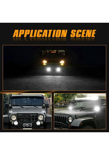 10X 4 Inç LED Iş Işık Kombinasyon Spotu Taşkın Yoldan Çıkarken Kehribar Sis Lambası (Yurt Dışından) indirimleri