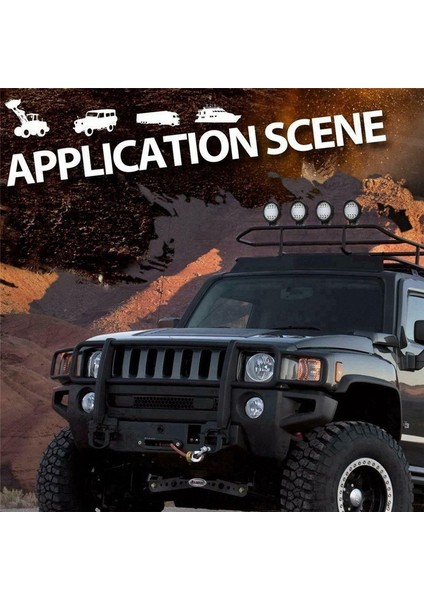 6pcs 4 Inç LED Iş Hafif Kombo Spot Taşkın Yoldan Çıkarken Kehribar Sis Lambası (Yurt Dışından) fiyatları