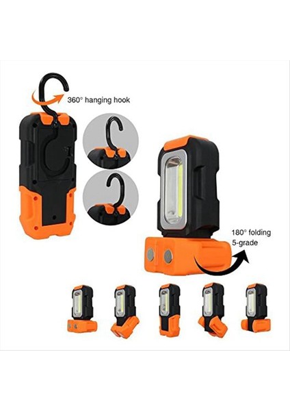 Taşınabilir LED Çalışma Lambası Asılı Kanca ve Manyetik El Feneri Pille Çalışan Cep Iş Işıkları (Yurt Dışından) fırsatları
