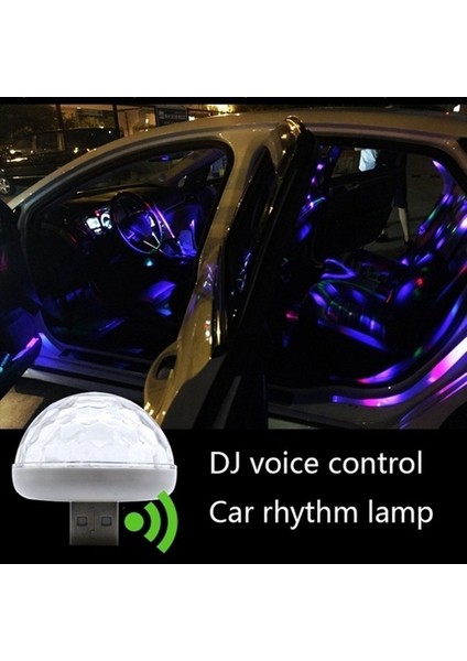 3x Çok Renkli USB LED Araba Iç Aydınlatma Lambası Atmosfer Işık Neon Lambalar Ses Sensörü Dj Işık (Yurt Dışından) modelleri
