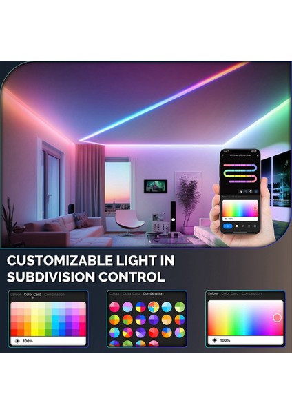 Wifi Grafiti Neon LED Şerit Işıkları Uygulama Zamanlama Renk Ayarlama 1600MP Put Security Rgb Renk Ip Işıkları Ab ile (Yurt Dışından) modelleri