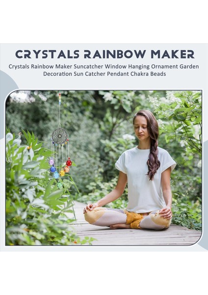 Kristaller Gökkuşağı Üreticisi Suncatcher Pencere Asılı Süs Bahçe Dekorasyon Güneş Yakalayıcı Kolye Çakra Boncuk (Yurt Dışından) fırsatları