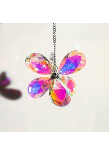 Şeffaf Suncatcher Kristal Kolye Altı Yapraklı Çiçek Kolye Prizma Kolye (Yurt Dışından) fiyatları