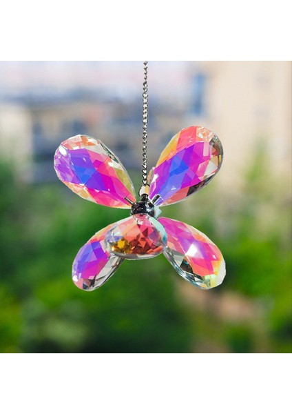 Şeffaf Suncatcher Kristal Kolye Altı Yapraklı Çiçek Kolye Prizma Kolye (Yurt Dışından) fırsatları