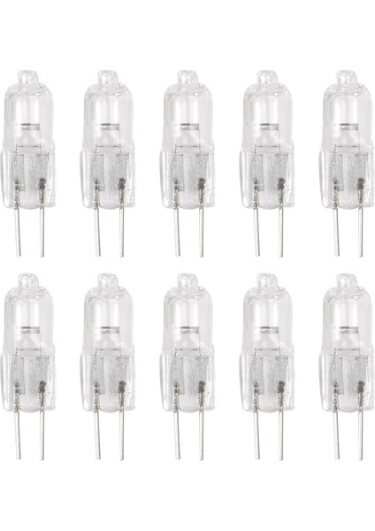 10 Pcs G4 Halojen Lamba 12V 35W Pin Lamba Sıcak Beyaz (Yurt Dışından)