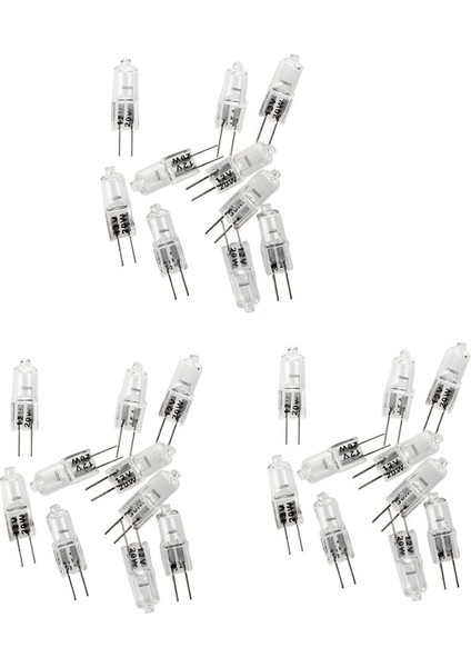 30 x Jc G4 12V 20W Clear Halojen Kapsül Lamba Ampulleri (Yurt Dışından)