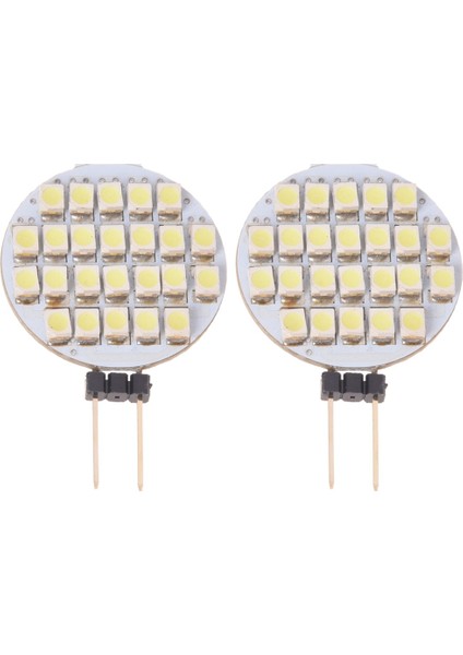 2x 24 Smd LED Spot Ampul Lambası G4 Gerçek Beyaz Dc 12V (Yurt Dışından)