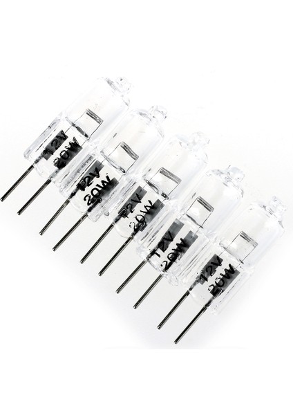 5 x G4 20W 12V Clear Halojen Kapsül Lamba Ampulleri (Yurt Dışından)