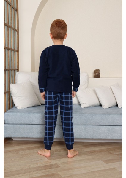 Strong Desenli Welsoft Erkek Çocuk Pijama Takımı - Lacivert modelleri