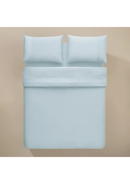 %100 Pamuk Percale Nevresim Seti 240X220 cm Mavi - Juana Serisi fiyatları