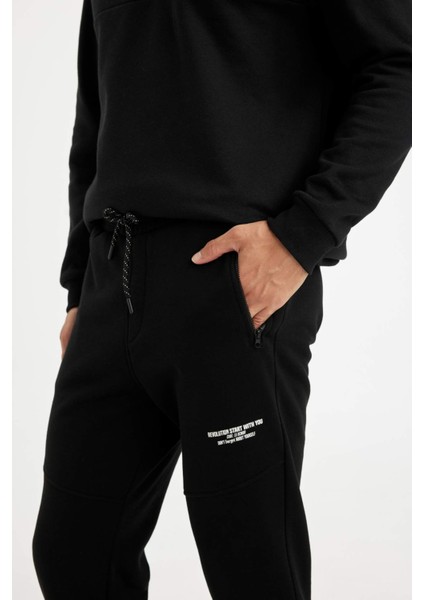 Regular Fit Eşofman Altı Fermuar Cepli Beli Bağcıklı Lastikli Paça Y5511AZ23AU