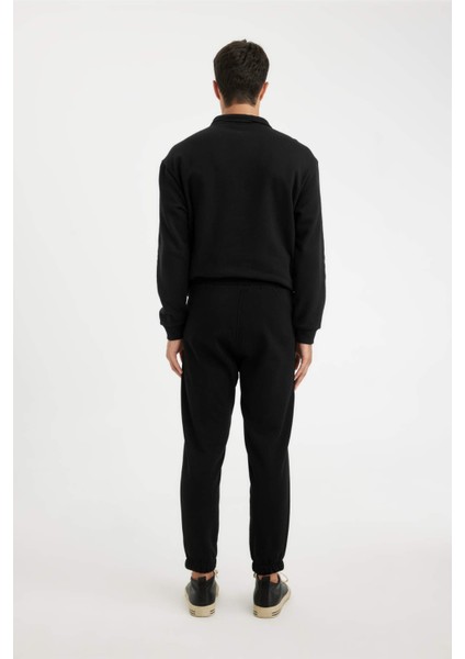 Regular Fit Eşofman Altı Fermuar Cepli Beli Bağcıklı Lastikli Paça Y5511AZ23AU