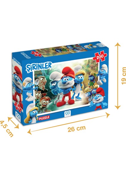 Şirinler - 200 Parçalı Puzzle
