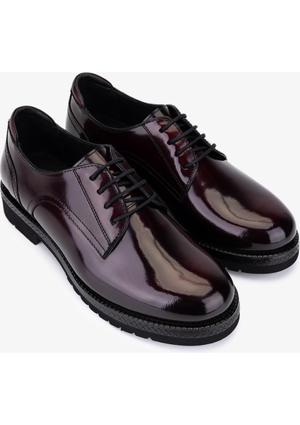 Kadın Hakiki Deri Bordo Klasik Ayakkabı 987 Z115 Bn Ayk SK25-26 Bordo Acma fiyatları