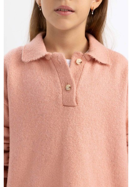 Kız Çocuk Polo Yaka Kazak A2883A823AU