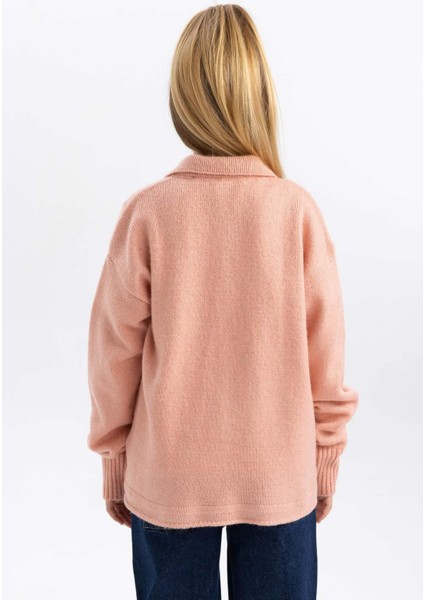 Kız Çocuk Polo Yaka Kazak A2883A823AU