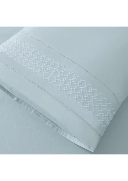 %100 Pamuk Percale Nevresim Seti 240X220 cm Mavi - Juana Serisi modelleri
