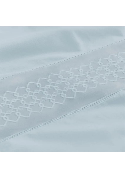 %100 Pamuk Percale Nevresim Seti 240X220 cm Mavi - Juana Serisi indirimleri