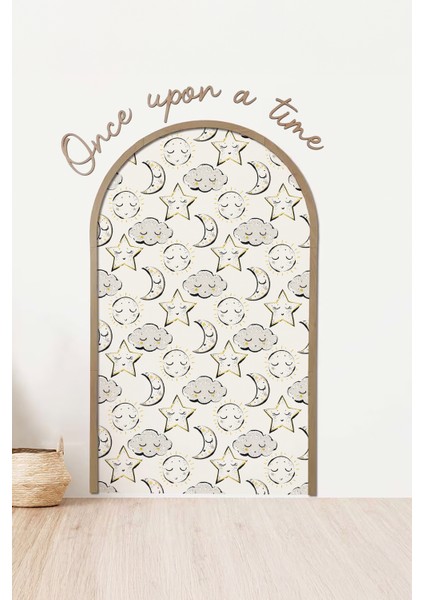 Ay Yıldız Temalı Çocuk-Bebek-Kreş Odası Dekoru, Duvar Stickeri, Once Upon A Time Yapışkan Yazı, Oval Çerçeve, Kitap Köşesi, Masal Köşesi, Duvar Kağıdı, Torun Yeni Doğan Hediyesi, Karne Hediyesi fiyatları