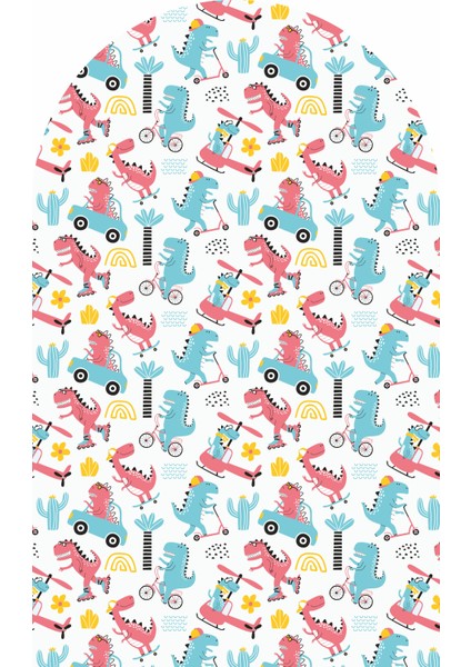 Renkli Dinozor Çocuk-Bebek-Kreş Odası Dekoru, Duvar Stickeri, Once Upon A Time Yapışkan Yazı, Oval Çerçeve, Kitap Köşesi, Masal Köşesi, Duvar Kağıdı, Torun Yeni Doğan Hediyesi, Karne Hediyesi modelleri