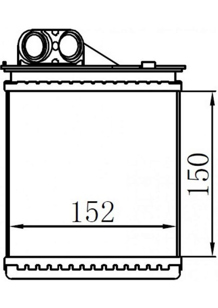 Mtxdpn x Kalorifer Radyatörü Brazing Logan 05 Duster 10 Sandero 10 150X152X32