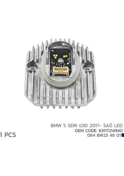 Mtxdpn Bmw 5 Seri G30 2017- Sağ LED Modül 63117214940