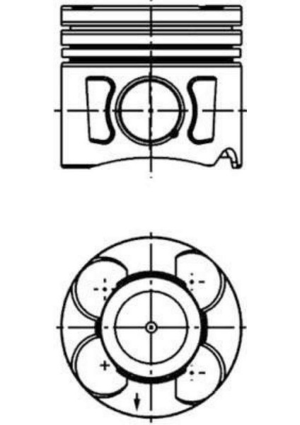 Mtxdpn Motor Piston Segman Std 69.60MM Euro5 Astra J-Corsa D-Fiorino-Linea 1.3 16V A13DTE Starstop Var 90PS 87-435700-02