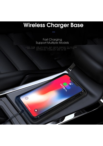 Kablosuz Araç Şarj Cihazı Qi Için 10W Slip Slip Şok Geçirmez Silikon Pad Mat Telefon Tutucu Montaj Iphone 12/12 Pro (Yurt Dışından) fiyatları