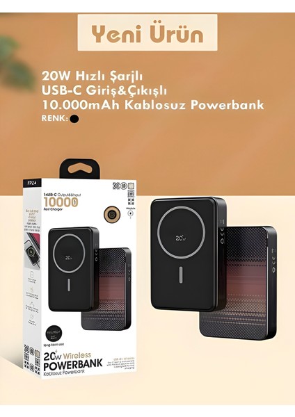 20W Hızlı Şarj Magsafe Powerbank | 10000MAH Taşınabilir Şarj Cihazı Type-C Giriş/çıkış indirimleri
