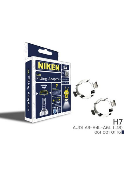 Mtxdpn LED Far Montaj Adaptörü H7 Audi A3-A4L-A6L